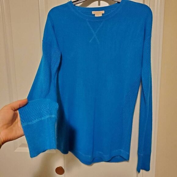 Sweet Romeo Bright Blue Soft Crewneck Sweater Large - Picture 3 of 6